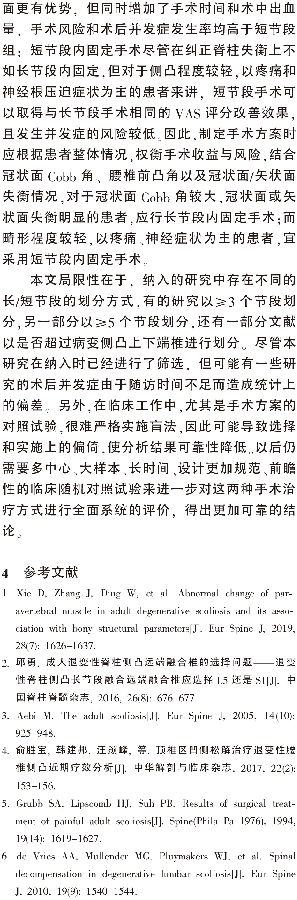 长节段与短节段内固定融合治疗退变_省略_凸临床疗效及并发症的Meta分析_王建强-22.png